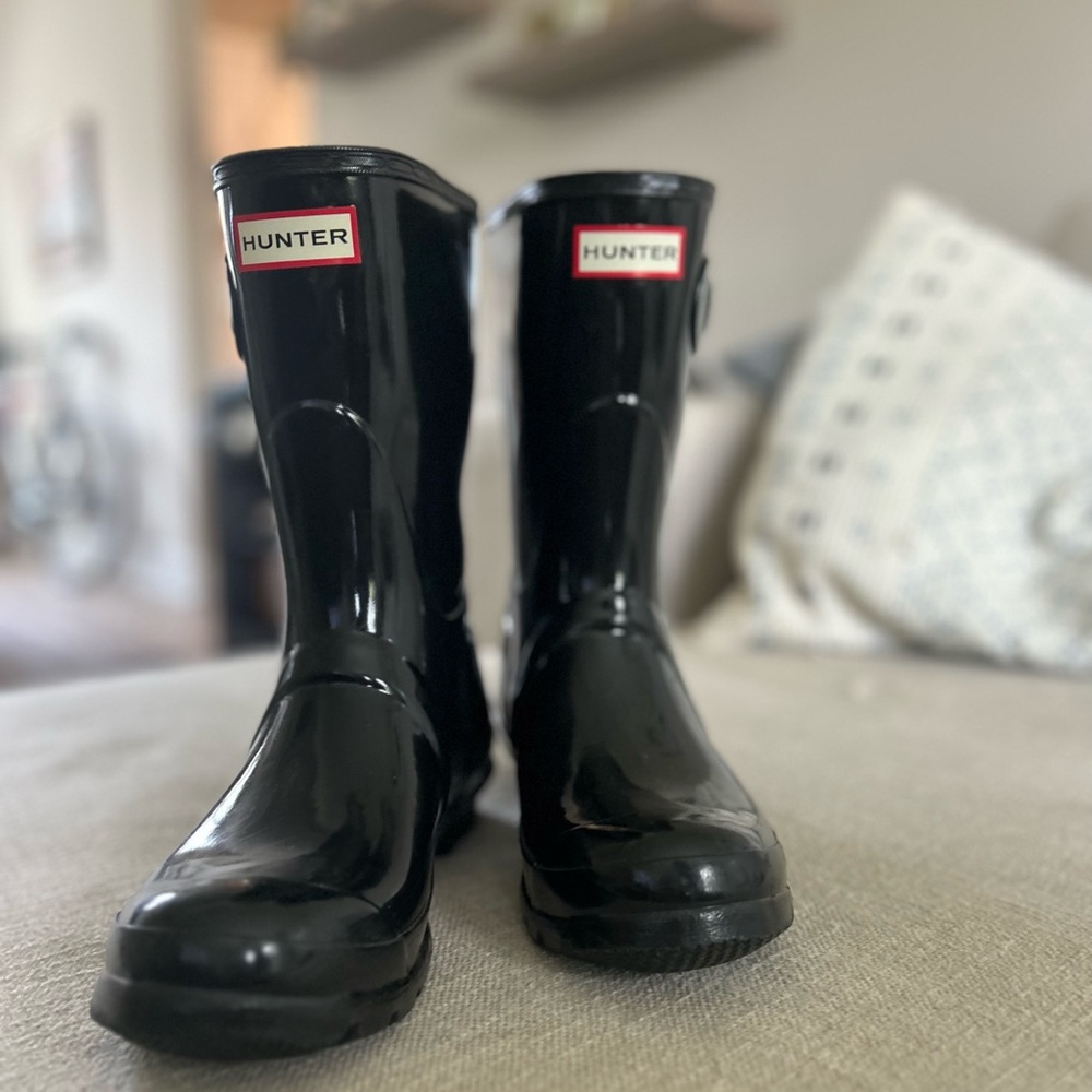 Hunter boots (original short) lightly worn